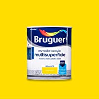 Los mejores  - Bruguer Acrylic Multisuperficie Esmalte al agua Brillante Amarillo Limón 750 ml